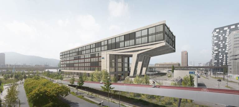 ewz Herdern: Betriebsgebäude im Rohbau und energetisch erneuert