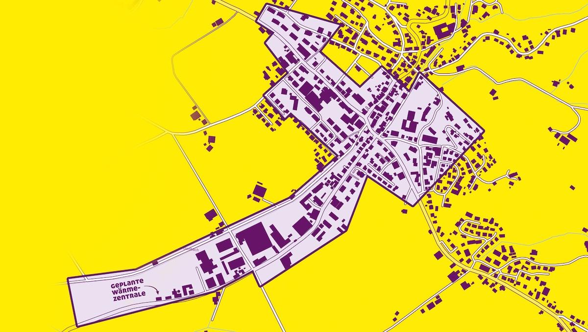 Perimeter Wärmeverbund Neufeld Kaltbrunn (Bild: SAK)