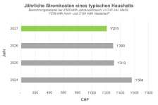 Eniwa: Stromtarife sinken erneut um 6,9 Prozent
