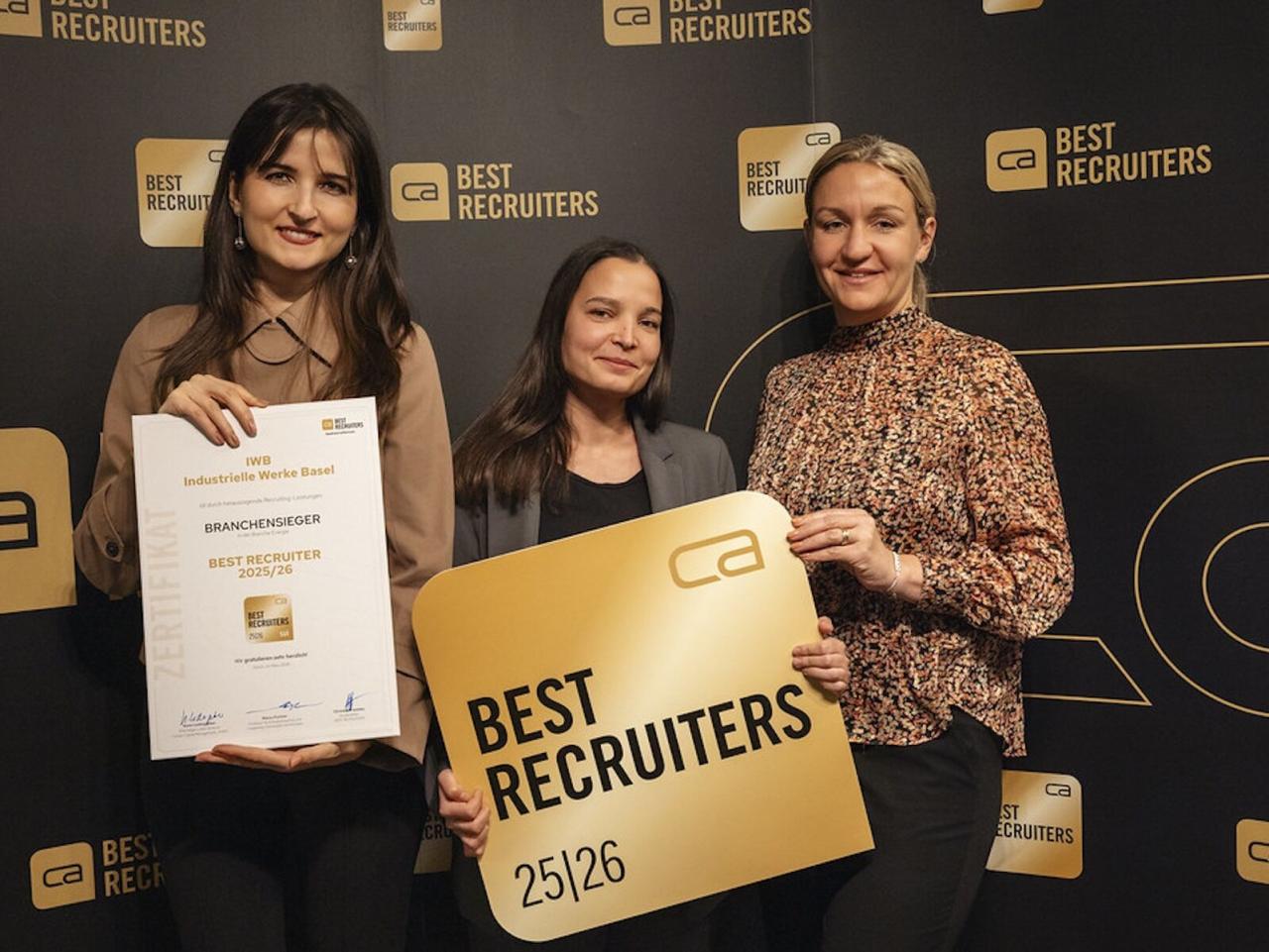 IWB gewinnt Best-Recruiters-Award in Energiebranche