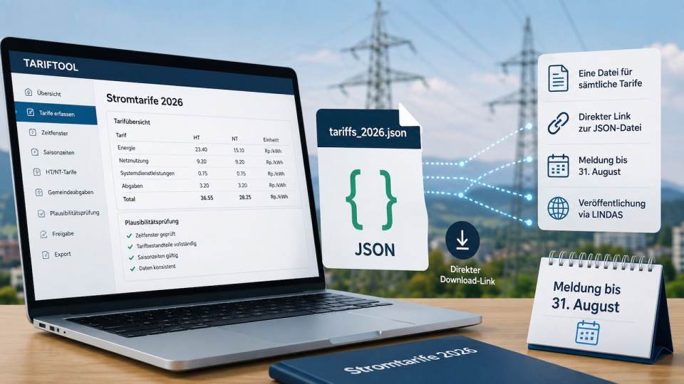 ElCom konkretisiert maschinenlesbare Stromtarife