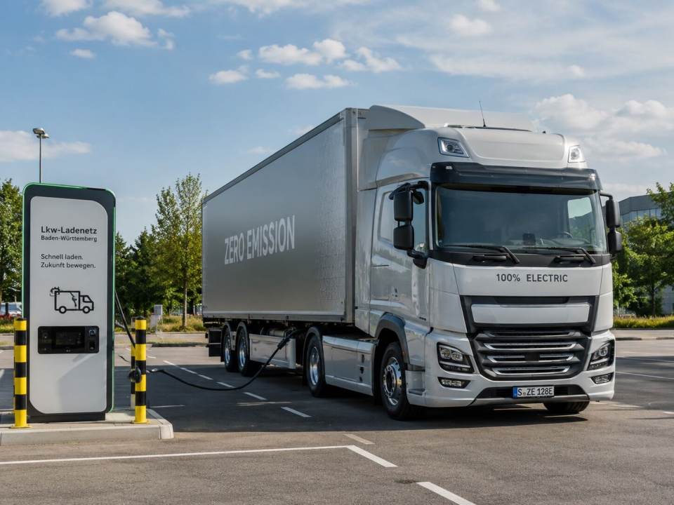 Baden-Württemberg: Land baut 66 Lkw-Ladepunkte