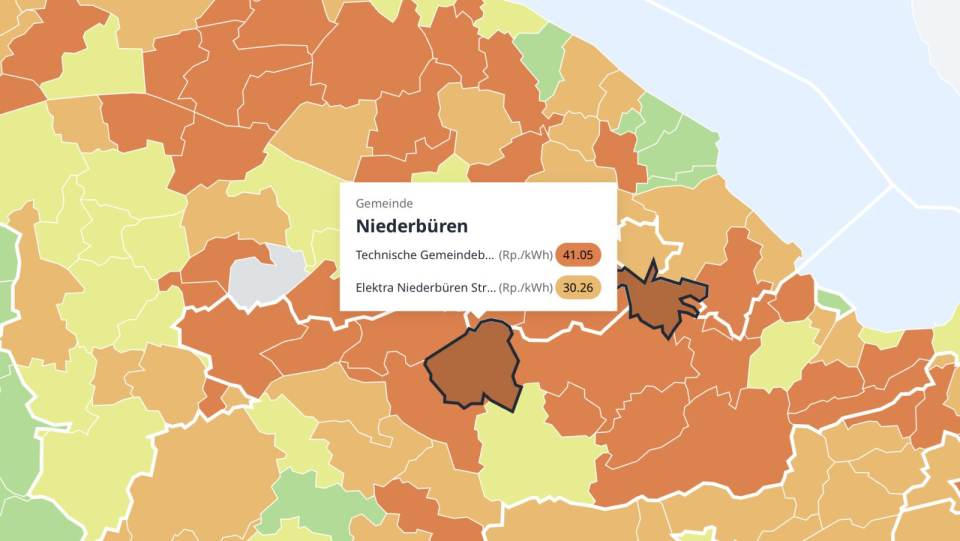 Niederbüren: Strompreiskarte bildet Tarif falsch ab