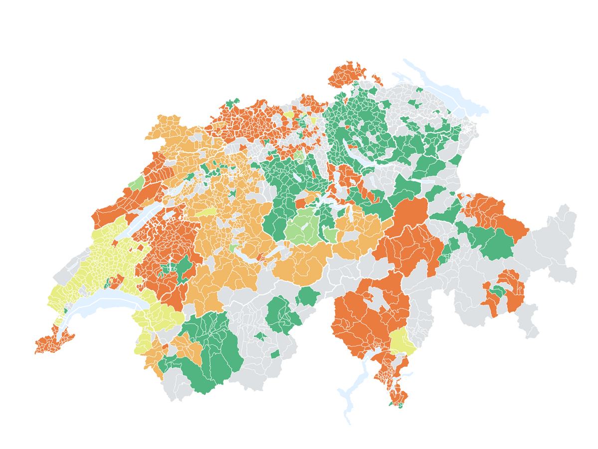 Sunshine Indikatoren 2026 - Häufigkeit von Versorgungsunterbrüchen in der Schweiz gemäss Strompreis-Webseite