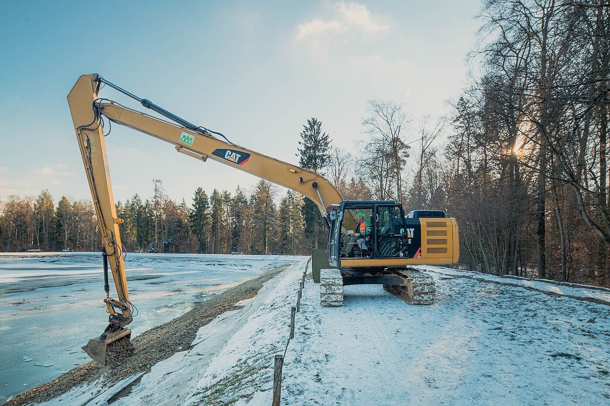 Das Pumpspeicherwerk Engeweiher wird über das gesamte erste Quartal 2026 hinweg saniert. (Bild SH Power)